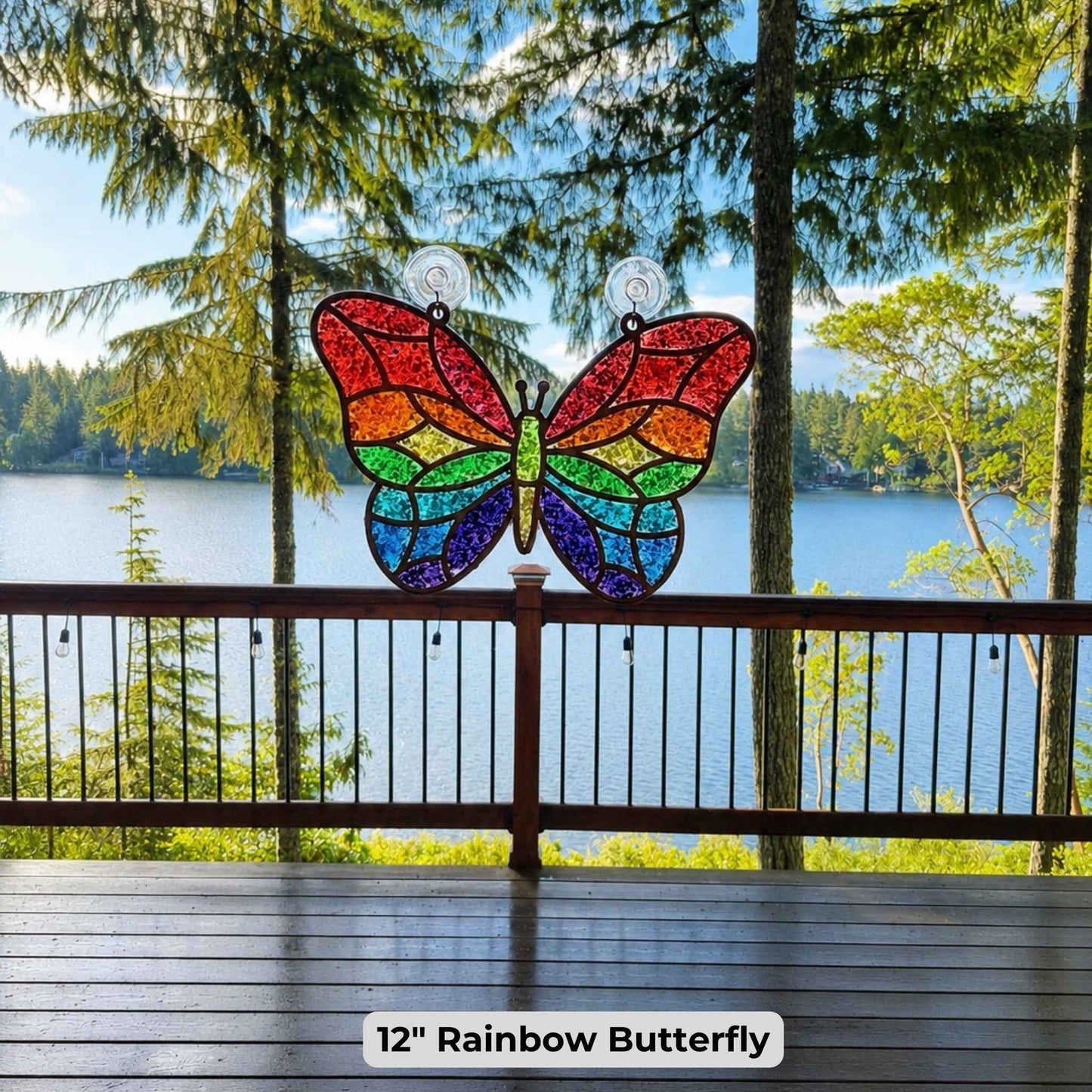 Crushed Glass Art Kit | Rainbow Butterfly