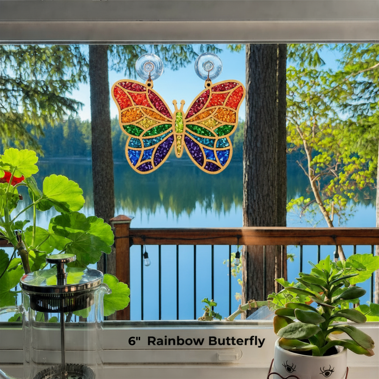 Crushed Glass Art Kit | Rainbow Butterfly