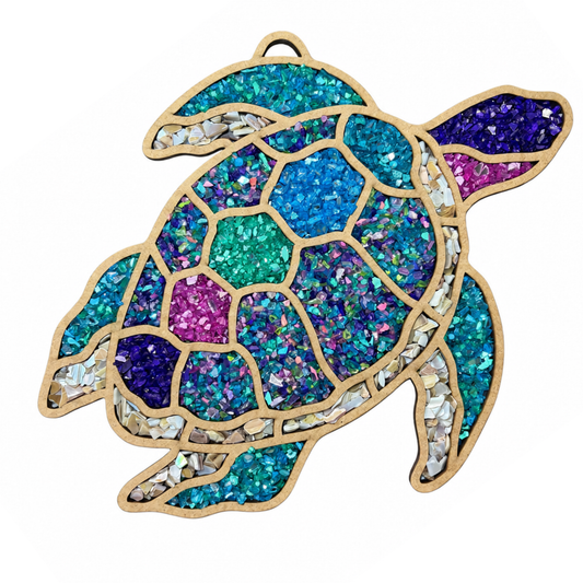 Crushed Glass Art Kit | Sea Turtle