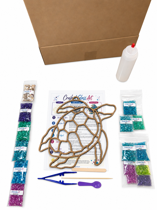 Crushed Glass Art Kit | Sea Turtle